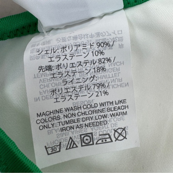 J.CREW Tipped Seersucker Tie-Front Bikini Top - G1335 - Sz S - Picture 8 of 12